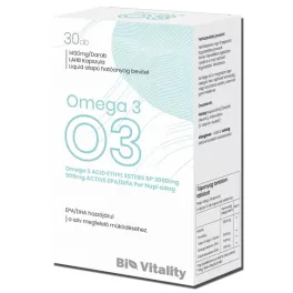 Bio Vitality Omega 3 Lágy zselé kapszula 30x