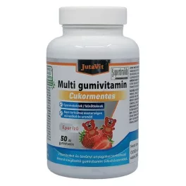 JutaVit Multivitamin eper ízű cukormentes gumivitamin 50x