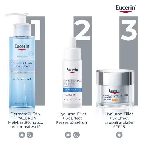 Eucerin Hyaluron-Filler Ráncfeltöltő nappali arckrém FF 30 50ml
