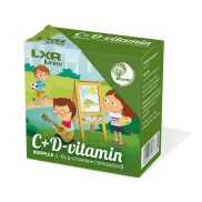LXR Junior C+D-vitamin Komplex rágótabletta 60x