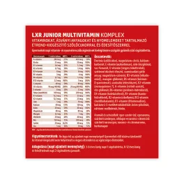 LXR Junior Multivitamin Komplex rágótabletta 60x