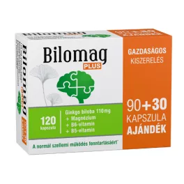 Bilomag Plus Ginkgo Biloba 110 mg kapszula 90+30db