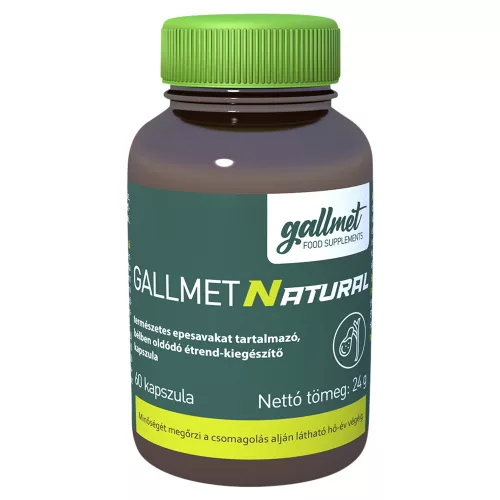 Gallmet Natural étrend-kiegészítő, epesav kapszula 60 db 24 g