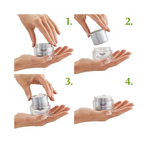 Eucerin Hyaluron-Filler Ráncfeltöltő éjszakai arckrém öko-utántöltő 50ml