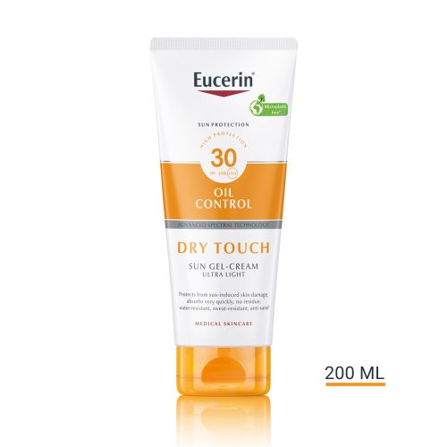 EUCERIN SUN FF30+ OIL CONT.KREMGEL 200ML