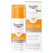   Eucerin Sun Photoaging Control Színezett napozó krém arcra light SPF50+ 50ml
