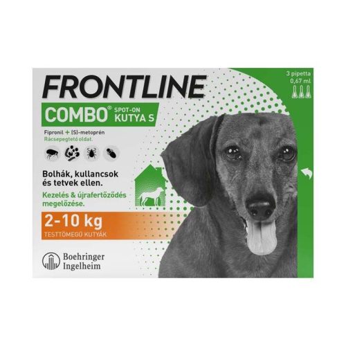 A.U.V. Frontline Combo Spot on S (2-10kg) 3X0,67ml