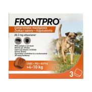 A.U.V. Frontpro 28,3 mg rágótabletta kutyáknak 4-10 kg 3x