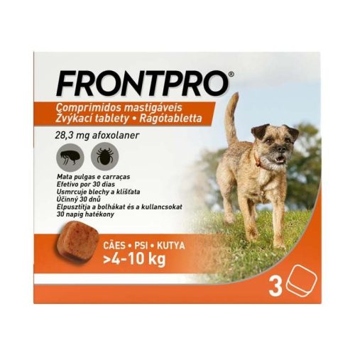 A.U.V. Frontpro 28,3 mg rágótabletta kutyáknak 4-10 kg 3x