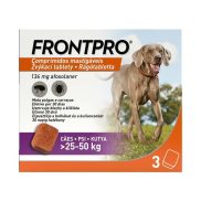 A.U.V. Frontpro 136 mg rágótabletta kutyáknak 25-50 kg 3x