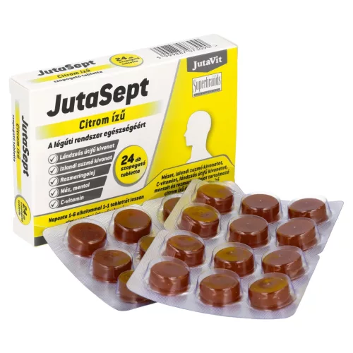 JutaVit Jutasept szopogató tabletta citrom ízű 24x