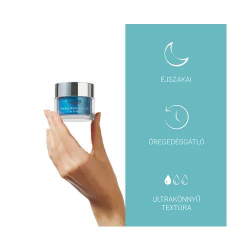 Eucerin Hyaluron-Filler ráncfeltöltő, hidratáló éjszakai arckrém 50ml