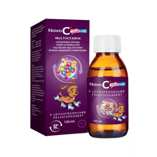 Novo C Kids Multivitamin liposzómás folyadék erdei gyümölcs ízű 120ml