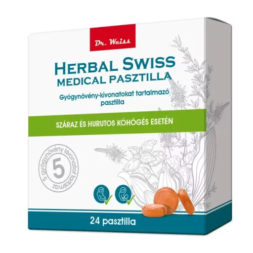 Herbal Swiss Medical pasztilla 24x