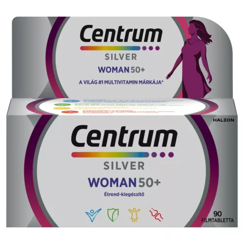 Centrum Nőknek 50+ A-Z filmtabletta 90x