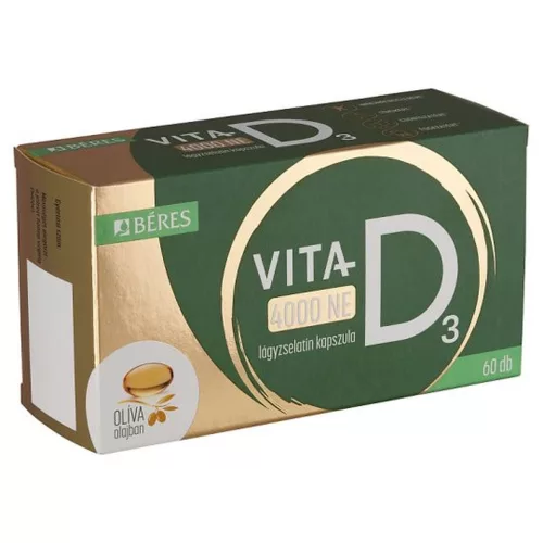 Béres Vita-D3 4000 lágyzselatin kapszula 60x