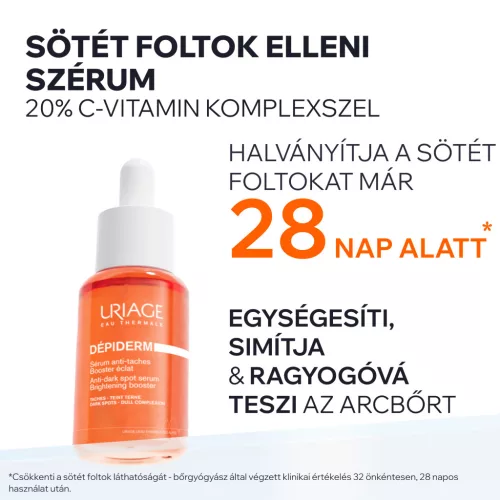 Uriage Dépiderm barna foltok elleni szérum ragyogást fokozó booster 30ml