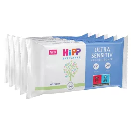 Hipp Babysanft Ultra Sensitiv törlőkendő 5X48db