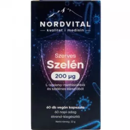 Nordvital Szerves szelén 200mcg vegán kapszula 60x