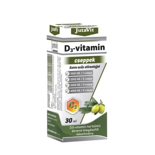JutaVit D3-vitamin 1000NE cseppek extra szűz olivaolajjal 30ml