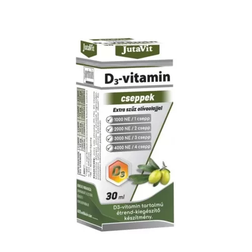 JutaVit D3-vitamin 1000NE cseppek extra szűz olivaolajjal 30ml