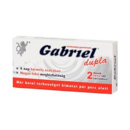 Gabriel terhességi teszt 2x