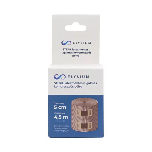 Elysium steril, latexmentes, rugalmas kompressziós pólya 5cmx4,5m 1x