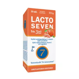 Lactoseven Trio 3 in 1 rágótabletta 50x