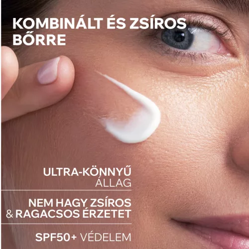 Uriage Hyséac fluid SPF50+ mattító fényvédő zsíros bőrre 50ML