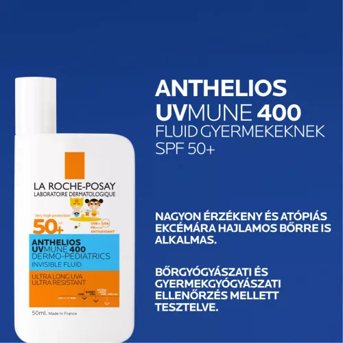 La Roche Posay Anthelios Dermo-Pediatrics napvédő fluid SPF50+ gyermek 50ml