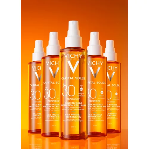 VICHY Capital Soleil Cell Protect SPF50+ láthatatlan olaj 200ml