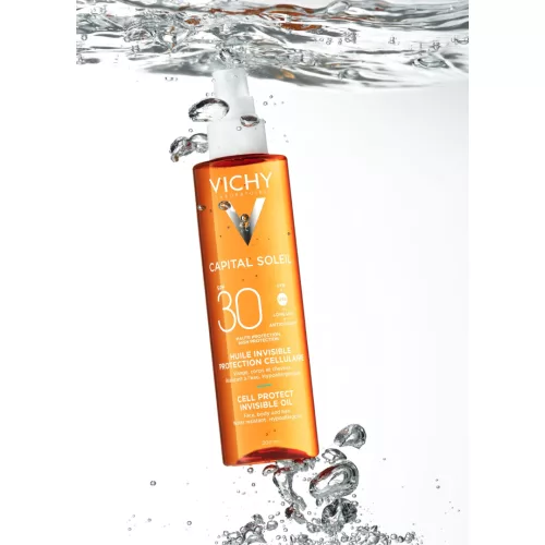 VICHY Capital Soleil Cell Protect SPF50+ láthatatlan olaj 200ml
