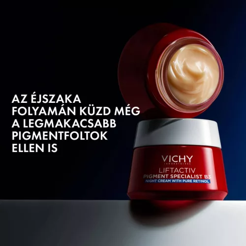 VICHY Liftactiv B3 Bőrtónus korrigáló éjszakai arckrém retinollal 50ml
