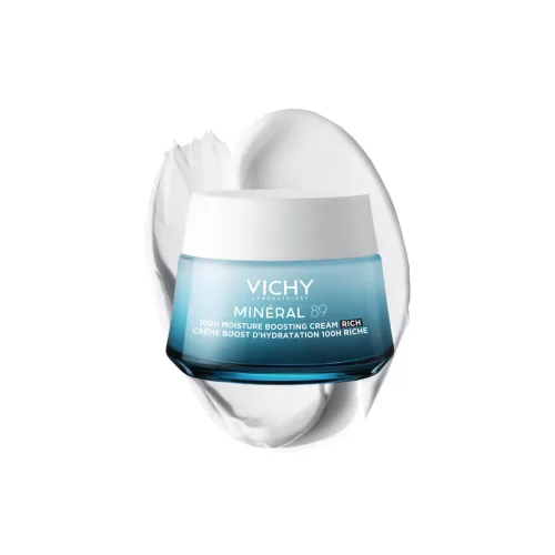 VICHY Minéral 89 Akár 100 órás hidratáló arckrém gazdag állag 50ml
