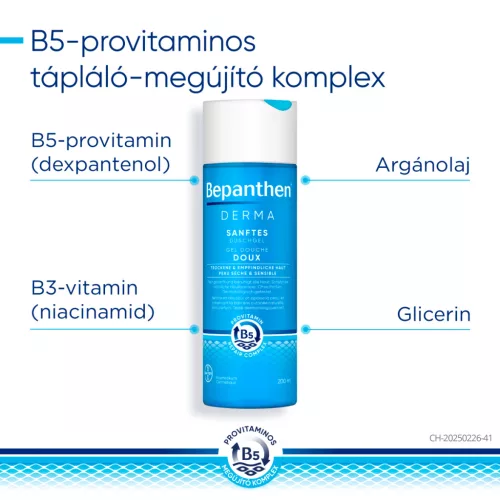 Bepanthen Derma bőrkímélő tusfürdő gél 200ml