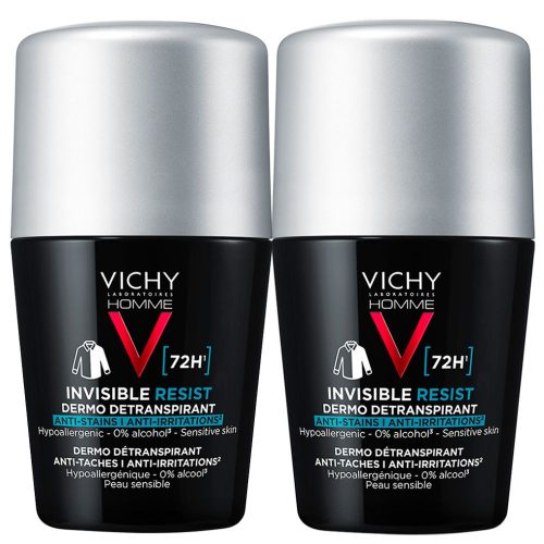 VICHY DEO HOMME 72H INVISIBLE RESIST 2X50ML