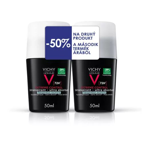 VICHY Homme Invisible Resist Antiperspirant duopack 2X50ml