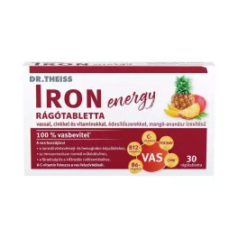 Dr. Theiss Iron Energy rágótabletta mangó-ananász 30x