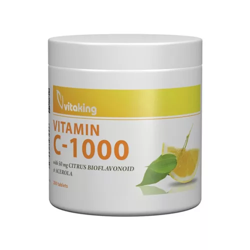Vitaking C-vitamin 1000 mg + citrus bioflavonoid + csipkebogyó + acerola 200x