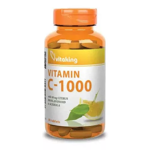 Vitaking C-vitamin 1000 mg + citrus bioflavonoid + csipkebogyó + acerola 90x
