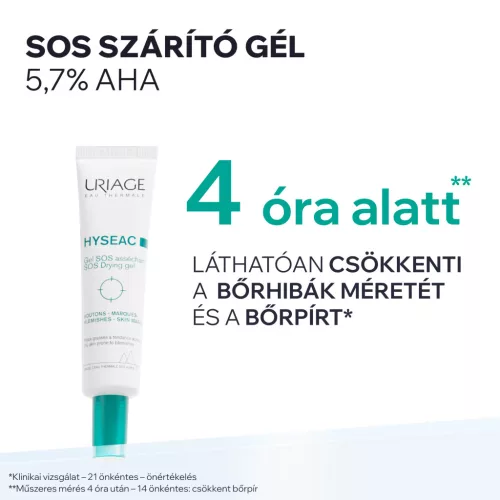 Uriage Hyséac szárító gél pattanások SOS kezelésére 15ml