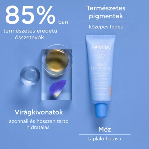 Apivita Aqua Beelicious hidratáló krém színezett SPF30 40ml