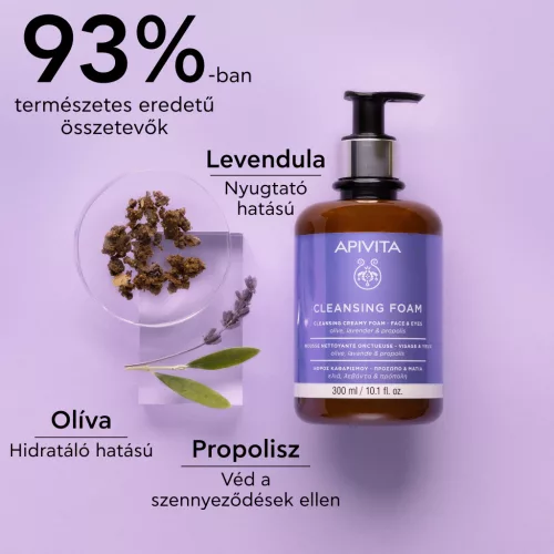 Apivita arctisztító habzó gél minden bőrtípusra 300ml