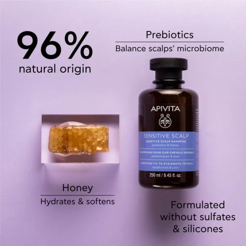 Apivita Sampon érzékeny fejbőrre 250ml