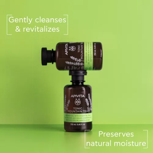Apivita Tusfürdő pezsdítő hegyi teával és illóolajokkal 250ml