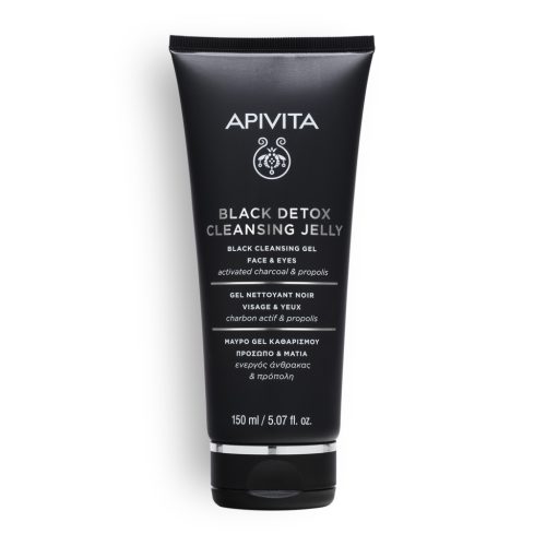 Apivita Black Detox arc- és szemkörnyéktisztító 150ml