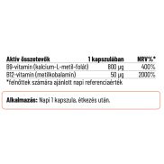 Nordvital Bioaktív Folát (B9-Vitamin) 800mcg 60x