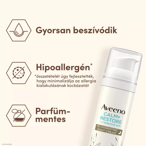 Aveeno Calm+ Restore rehidratáló éjszakai krém 50ml