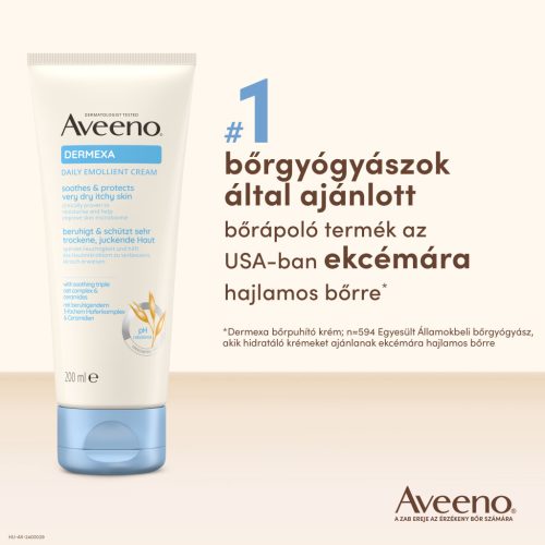 Aveeno Dermexa bőrpuhító krém illatmentes 200ml