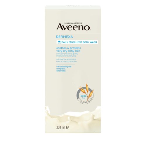 Aveeno Dermexa bőrpuhító tusfürdő illatmentes 300ml